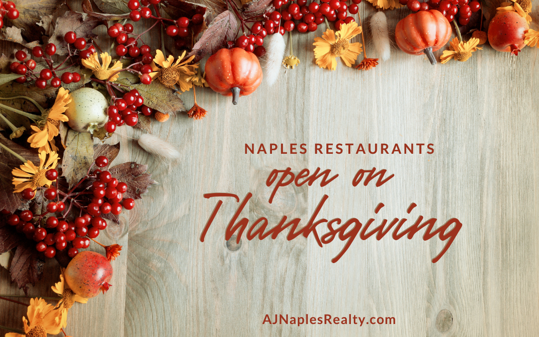 Naples Restaurants Open for Thanksgiving