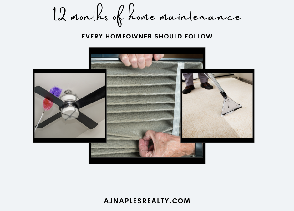 12 Months of Home Maintenance Tasks Every Homeowner Should Know