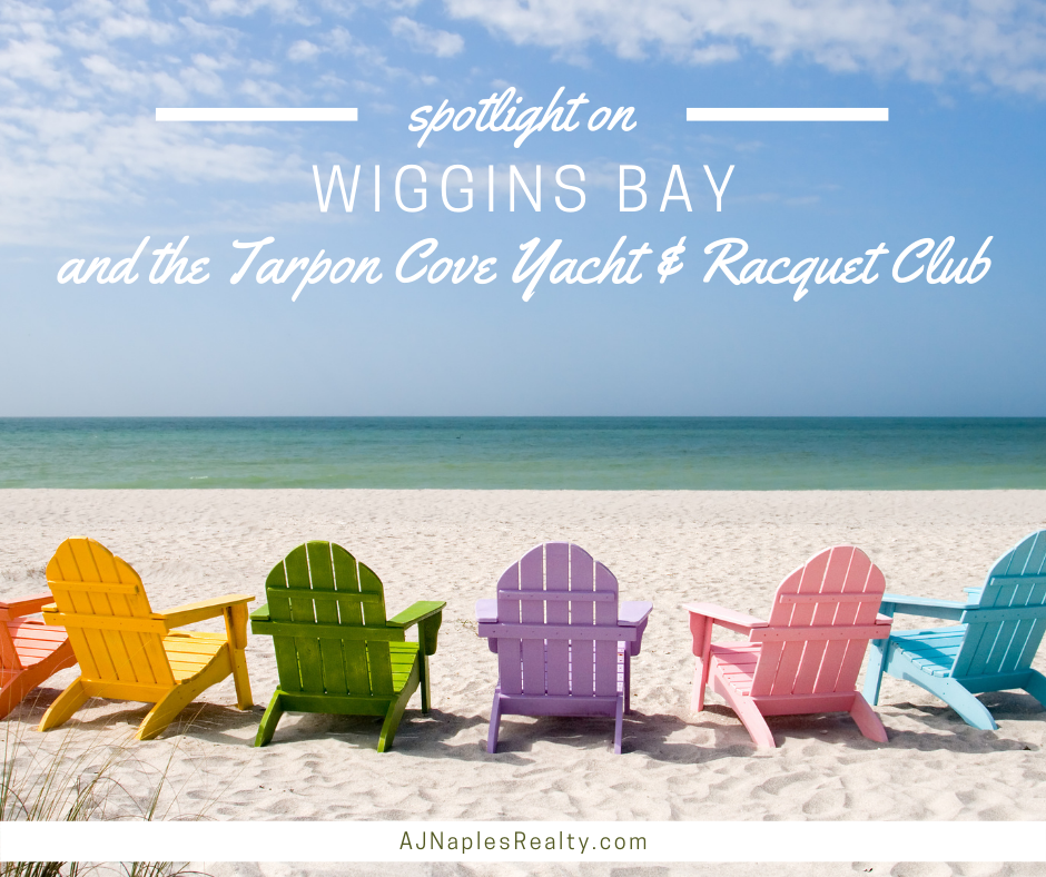 Wiggins Bay and the Tarpon Cove Yacht and Racquet Club in North Naples