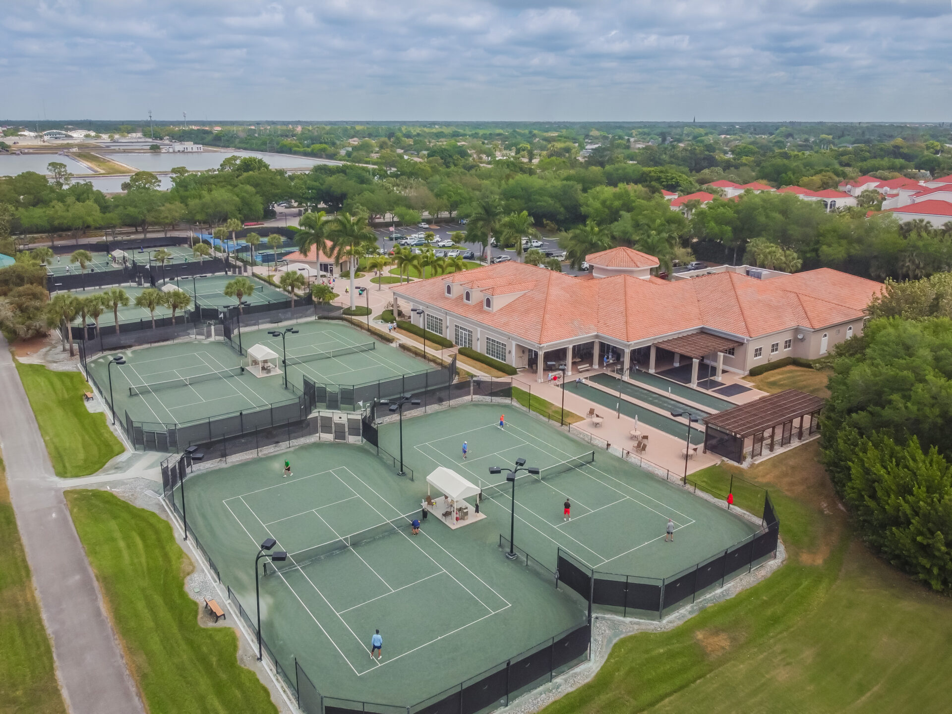 Tennis Courts, Bocce, Clubhouse