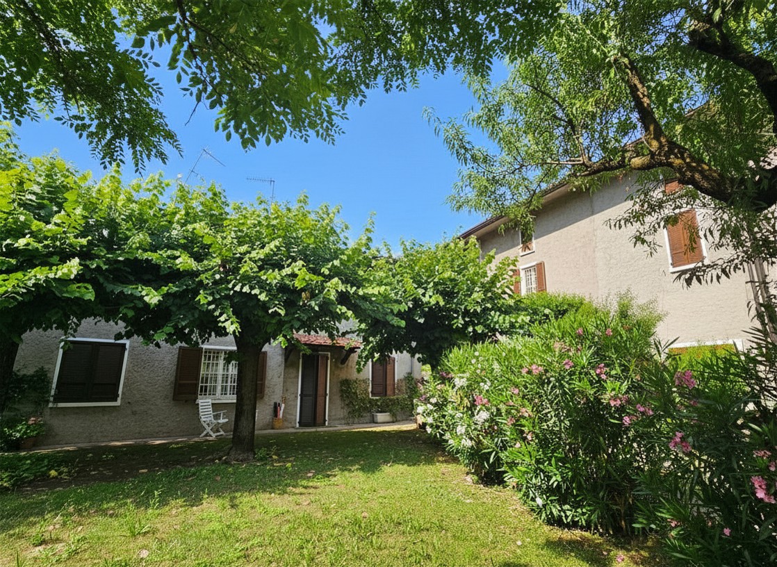 Renovated Italian village home with lush garden near Desenzano del Garda and Lake Garda, Italy